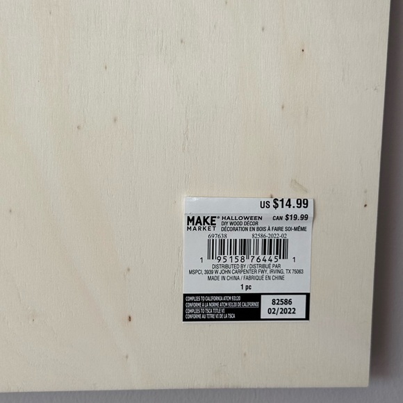 Happy Halloween Wood Laser Cut Out Sign Craft Halloween Decor Pumpkins Bat 14.5” - Picture 4 of 4